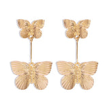 Gold Butterfly Earrings